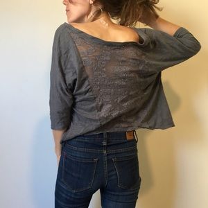 Heritage 1981 Slouchy Floral Lace Top